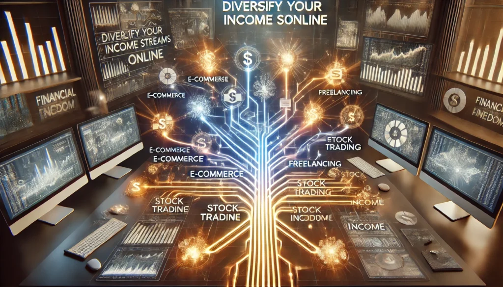 multiple income streams, online business diversification